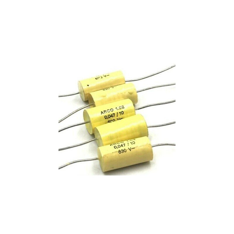 0.047UF 47NF 630V AXIAL POLYPROPYLENE CAPACITOR ARCOTRONICS QTY:5