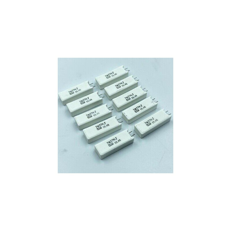 27K 27KOHM 7W RESISTOR CEMENT JAN TYO QTY:10