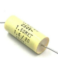 1.5UF 1500NF 250V AXIAL POLYPROPYLENE CAPACITOR PLESSEY