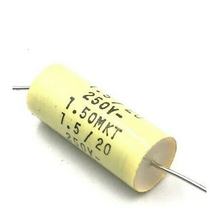 1.5UF 1500NF 250V AXIAL POLYPROPYLENE CAPACITOR PLESSEY