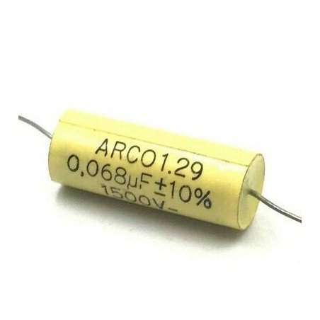 0.068UF 68NF 1500V AXIAL POLYPROPYLENE CAPACITOR ARCOTRONICS