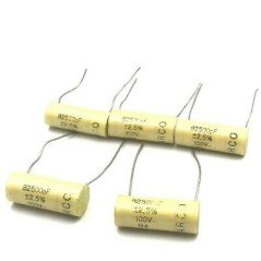 82500PF 82.5NF 100V 2.5% RADIAL CAPACITOR ARCOTRONICS QTY:5