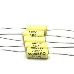 0.056UF 56NF 200V AXIAL POLYPROPYLENE CAPACITOR ARCOTRONICS QTY:5