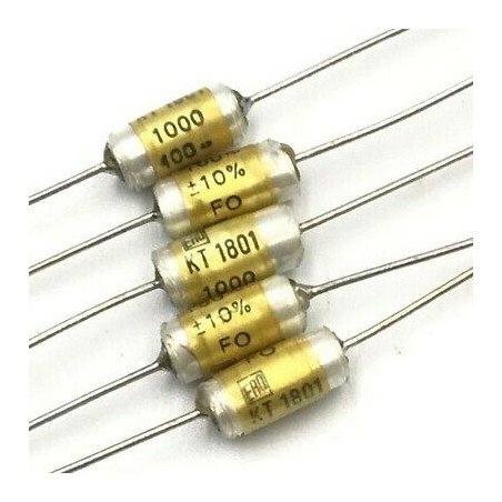 1NF 1000PF 10% 400V 160VAC AXIAL CAPACITOR ERO QTY:5