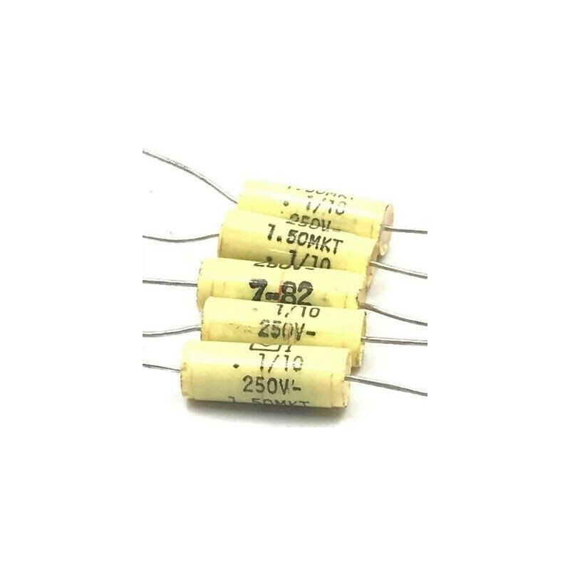 0.1UF 100NF 250V AXIAL CAPACITOR ARCOTRONICS QTY:5