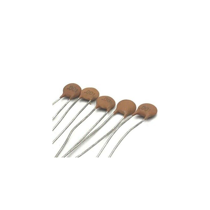 0.001UF 1NF 50V RADIAL CERAMIC DISC CAPACITOR QTY:5