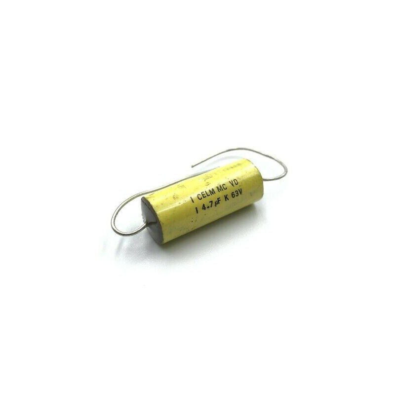4.7UF 63V K AXIAL CAPACITOR AUDIO CELM 26X11CM