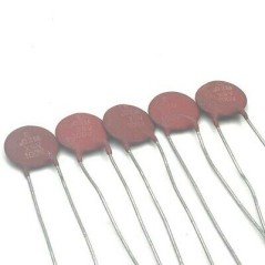 20NF 100V RADIAL CERAMIC DISC CAPACITOR QTY:5