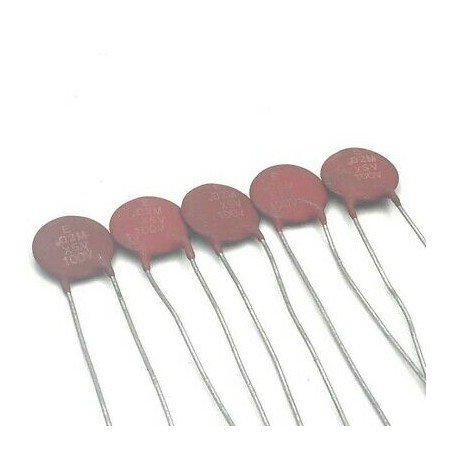 20NF 100V RADIAL CERAMIC DISC CAPACITOR QTY:5