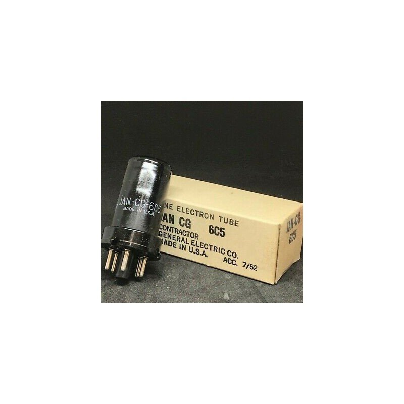 JAN CG 6C5 ELECTRON VACUUM TUBE VALVE GENERAL ELECTRIC