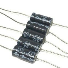 3.3UF 63V AXIAL ELECTROLYTIC CAPACITOR ITT QTY:5