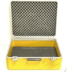 YELLOW CARRYING / LARGE FLIGHT CASE FOAM MISSING KEYS 52X42X20CM