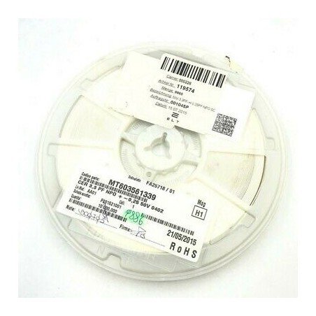 3.3PF 0.25% 50V SMD/SMT CAPACITOR QTY:100