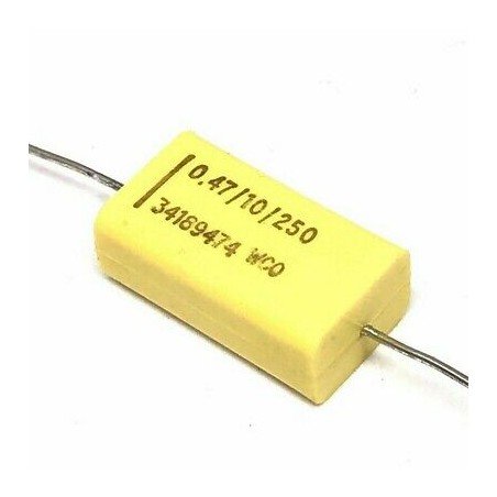 0.47UF 470NF 250V 10% AXIAL CAPACITOR WC0 34189474