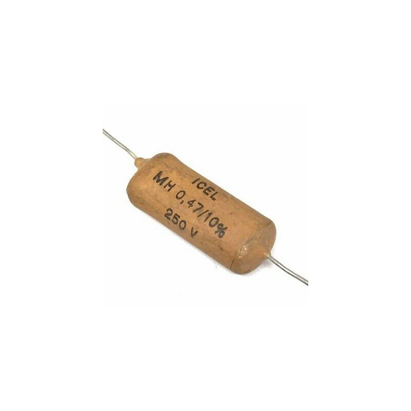 0.47UF 470NF 250V 10% AXIAL CAPACITOR ICEL