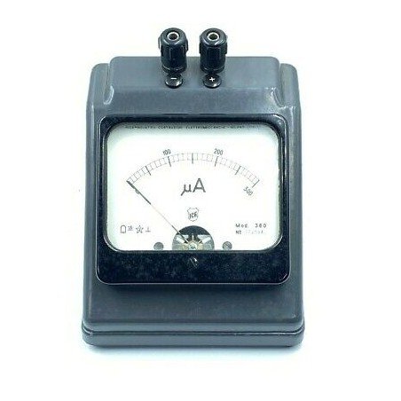 0-300UA PANEL METER AMPERE METER AMMETER BENCHTOP BANANA