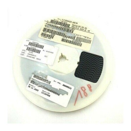 220PF 500V 5% SMD/SMT CAPACITOR VJ1206A221JXET VISHAY QTY:10