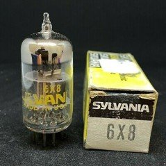 6X8 ELECTRON VACUUM TUBE VALVE SYLVANIA