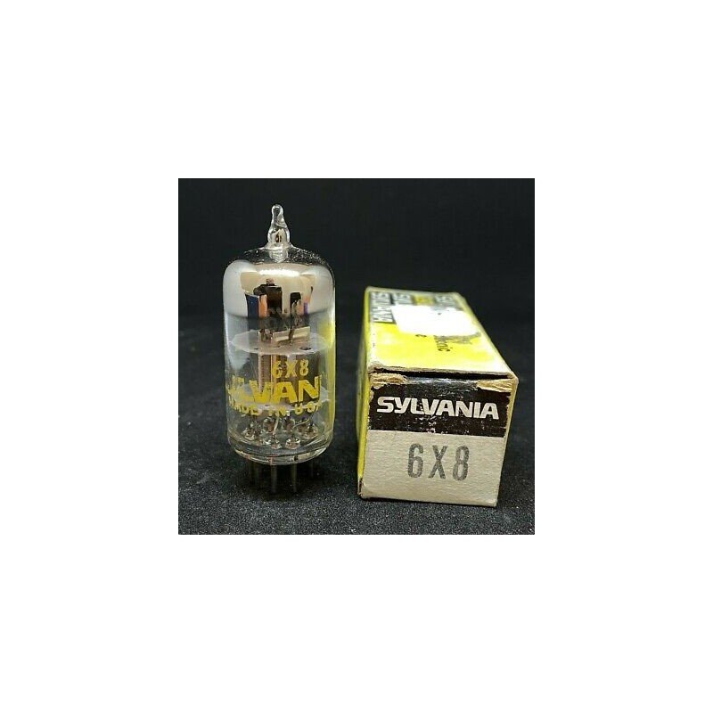 6X8 ELECTRON VACUUM TUBE VALVE SYLVANIA
