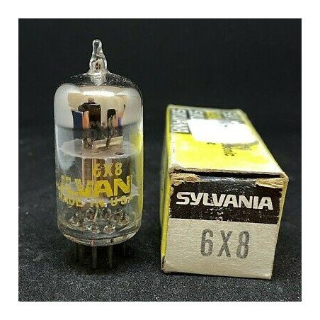 6X8 ELECTRON VACUUM TUBE VALVE SYLVANIA