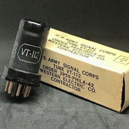 VT-112 6AC7 ELECTRON VACUUM TUBE VALVE KEN RAD US ARMY