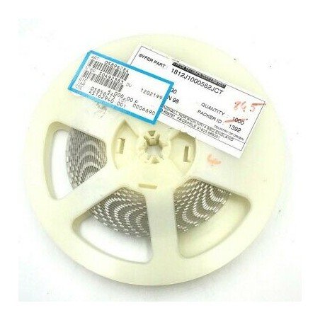 5600PF 5.6NF 100V 5% SMD/SMT CERAMIC CAPACITOR 1812J1000562JCT QTY:10