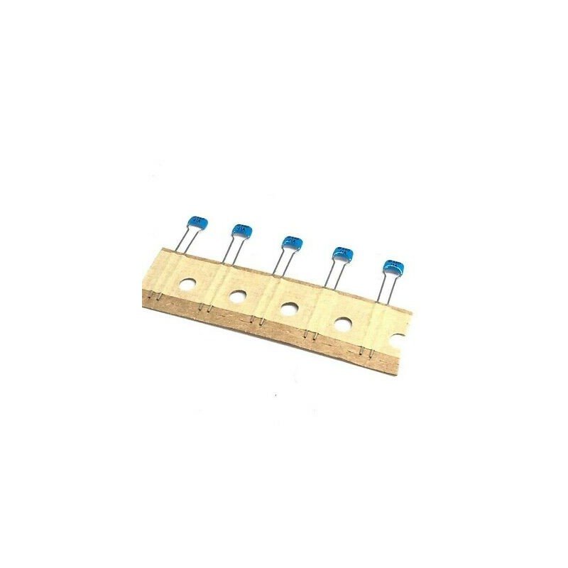 68PF 100V 5% RADIAL CERAMIC CAPACITOR MURATA QTY:5