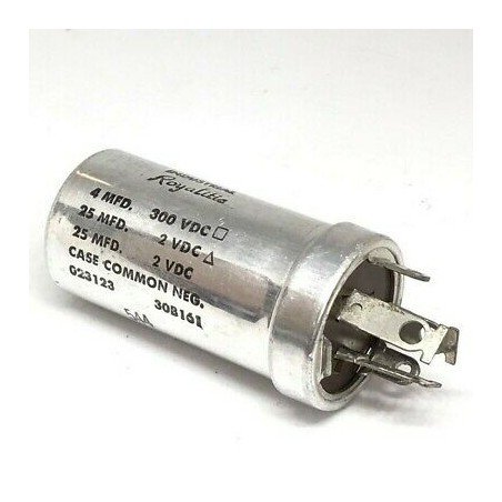 4UF 300VDC 25UF 2VDC CAPACITOR 30B161 023123 CHARLES INDUSTRIES