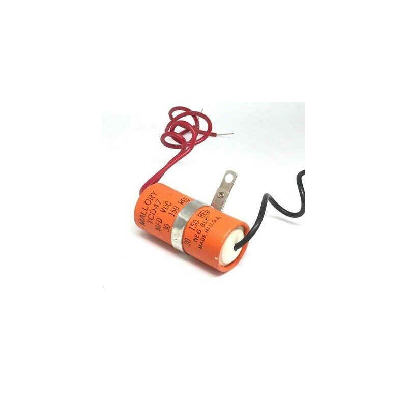30UF 150VDC CAPACITOR NEG BLK TCD47 MALLORY