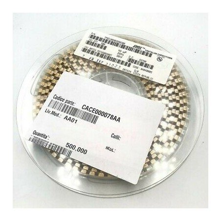 10UF 35V 20% SMD/SMT TANTALUM CAPACITOR TPSD106M035R0300 AVX QTY:10