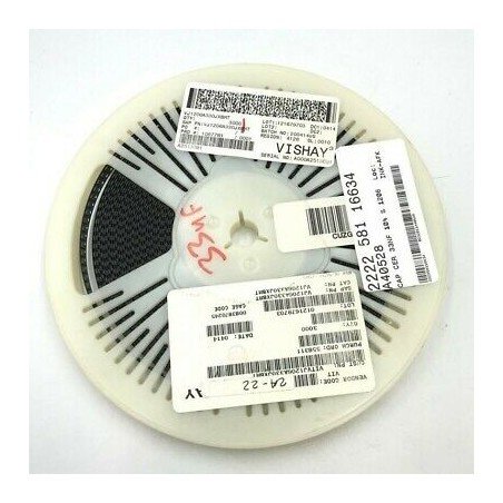 33PF 100V 5% SMD/SMT CAPACITOR VJ1206A330JXBMT VISHAY QTY:100