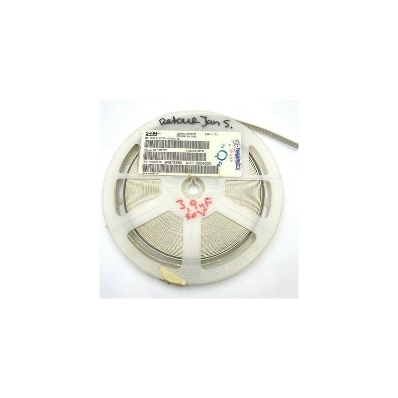 3.9NF 3900PF 50V 5% SMD/SMT CERAMIC CAPACITOR B37871-K5392-J60 TDK QTY:100