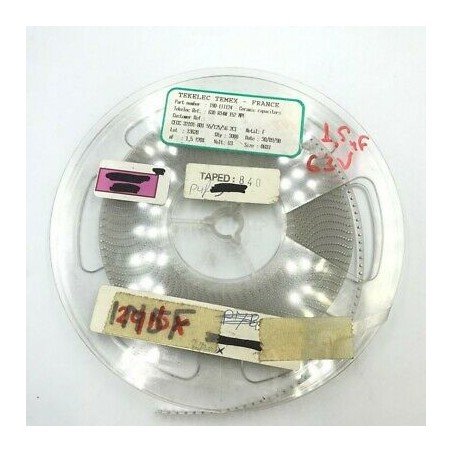 1.5NF 1500PF 63V 20% SMD/SMT CAPACITOR TEMEX QTY:100