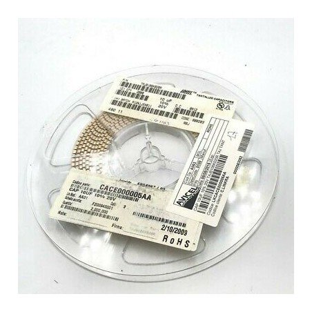 10UF 20V 10% SMD/SMT TANTALUM CAPACITOR TAJB106K020R AVX QTY:10