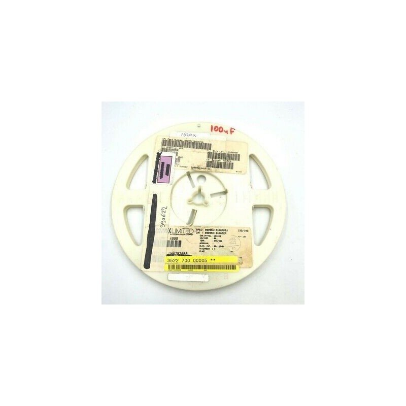 100NF 50V 20% SMD/SMT CAPACITOR 08055C104KA700J AVX QTY:100