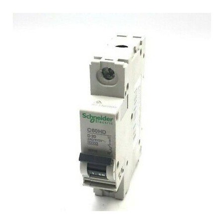 SCHNEIDER ELECTRIC C60HD 20A D SERIES CIRCUIT BREAKER