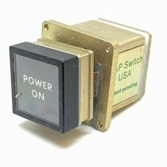 POWER ON PUSH BUTTON SWITCH GAP AVIONICS K-R213DMGGGGNA01M