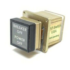 BREAKER OFF POWER OFF PUSH BUTTON SWITCH GAP AVIONICS K-R213DMRRAANA02HM