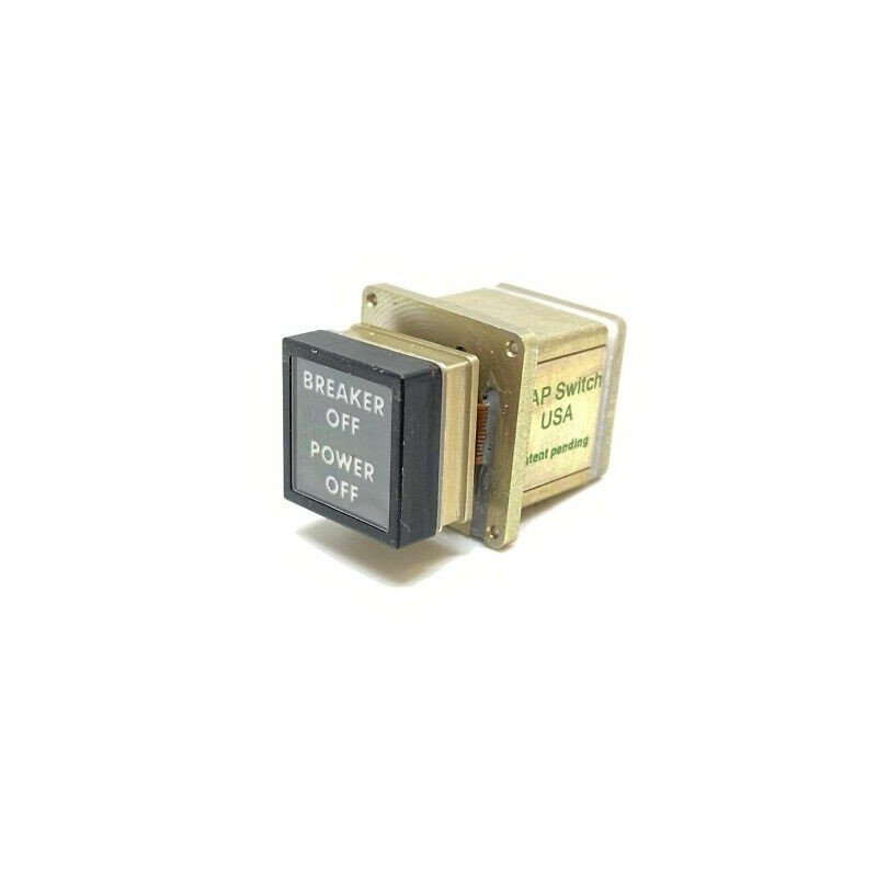 BREAKER OFF POWER OFF PUSH BUTTON SWITCH GAP AVIONICS K-R213DMRRAANA02HM