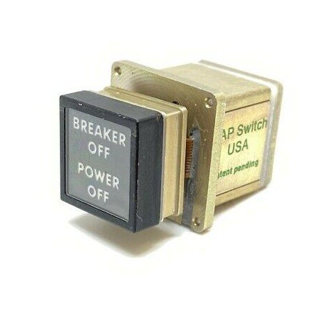 BREAKER OFF POWER OFF PUSH BUTTON SWITCH GAP AVIONICS K-R213DMRRAANA02HM