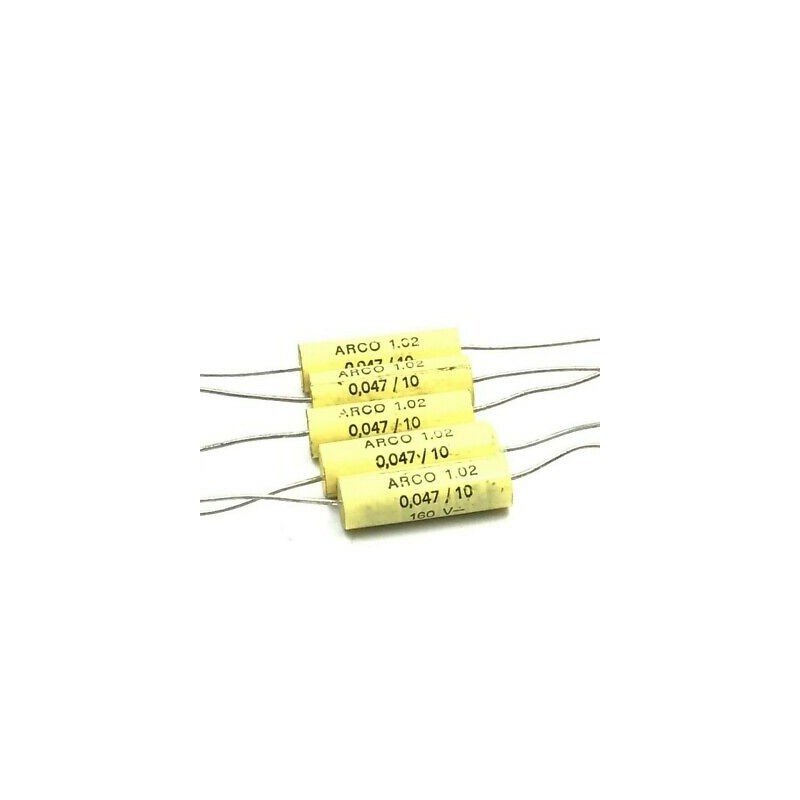 0.047UF 47NF 160V AXIAL POLYPROPYLENE FILM CAPACITOR ARCOTRONICSS QTY:5