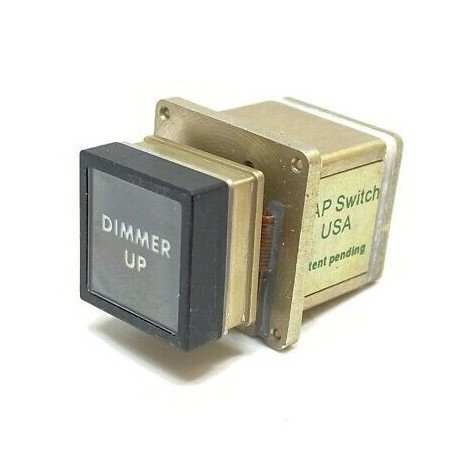 DIMMER UP POWER OFF PUSH BUTTON SWITCH GAP AVIONICS K-R213DMAAAANA01M