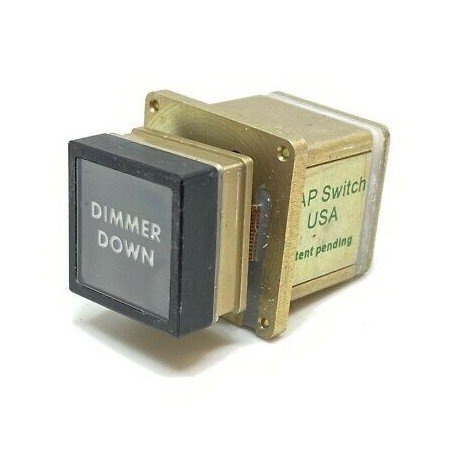 DIMMER DOWN POWER OFF PUSH BUTTON SWITCH GAP AVIONICS K-R213DMAAAANA01M