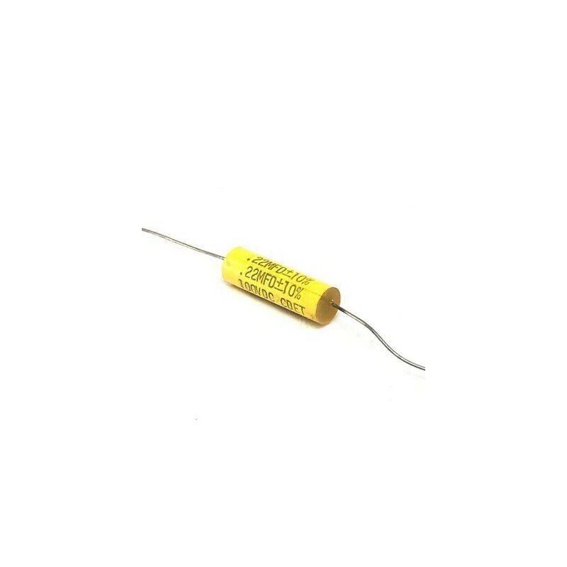 220nF 0.22uF 10% 100V POLYESTER AXIAL CAPACITOR