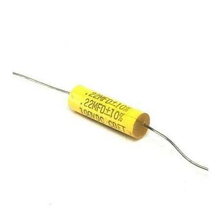 220nF 0.22uF 10% 100V POLYESTER AXIAL CAPACITOR