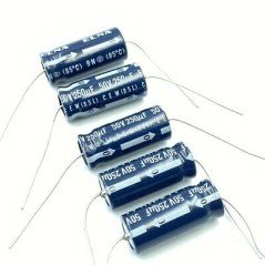 250UF 50V AXIAL ELECTROLYTIC CAPACITOR ELNA QTY:5