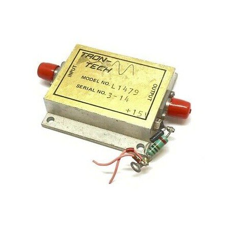 1.5-1.65GHZ G:21DB 15V SMA POWER AMPLIFIER L1479 TRON TECH