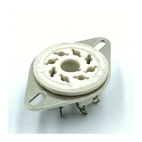 EL-34 / 6L6 CERAMIC TUBE VALVE SOCKET AMPHENOL