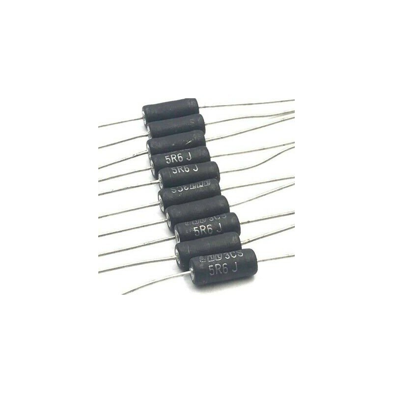 5.6OHM 5R6 3W 5% WIREWOUND CERAMIC RESISTOR QTY:10