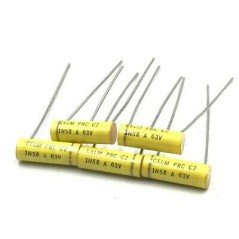 1.58NF 1580PF 63V 1.25% RADIAL POLYPROPYLENE FILM CAPACITOR ARCOTRONICSS QTY:5